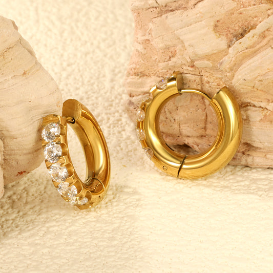 Nova Crystal Hoops